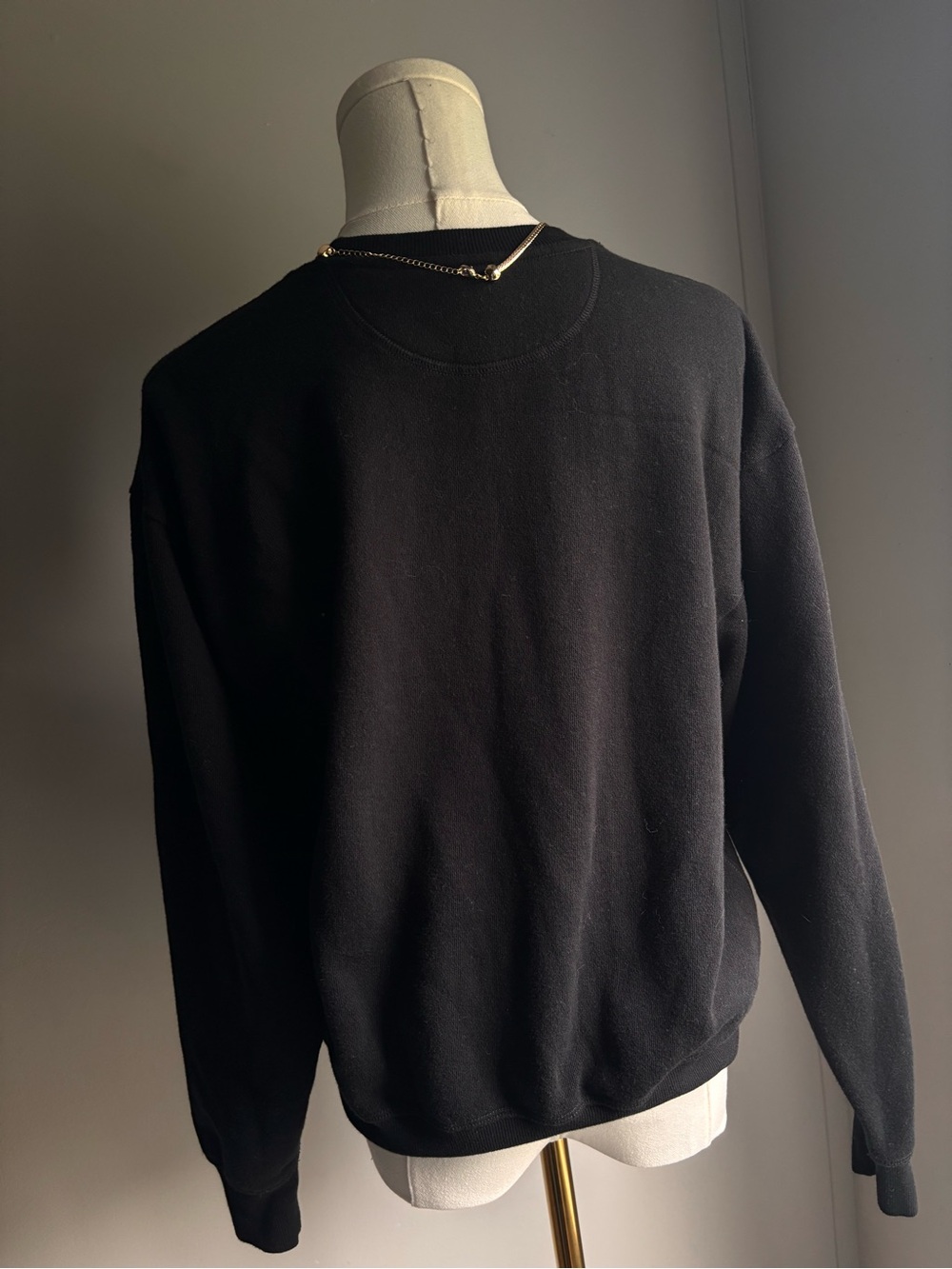 Black Crewneck Sweater - "Sundays Are The Best Days" - Picture 4 of 5